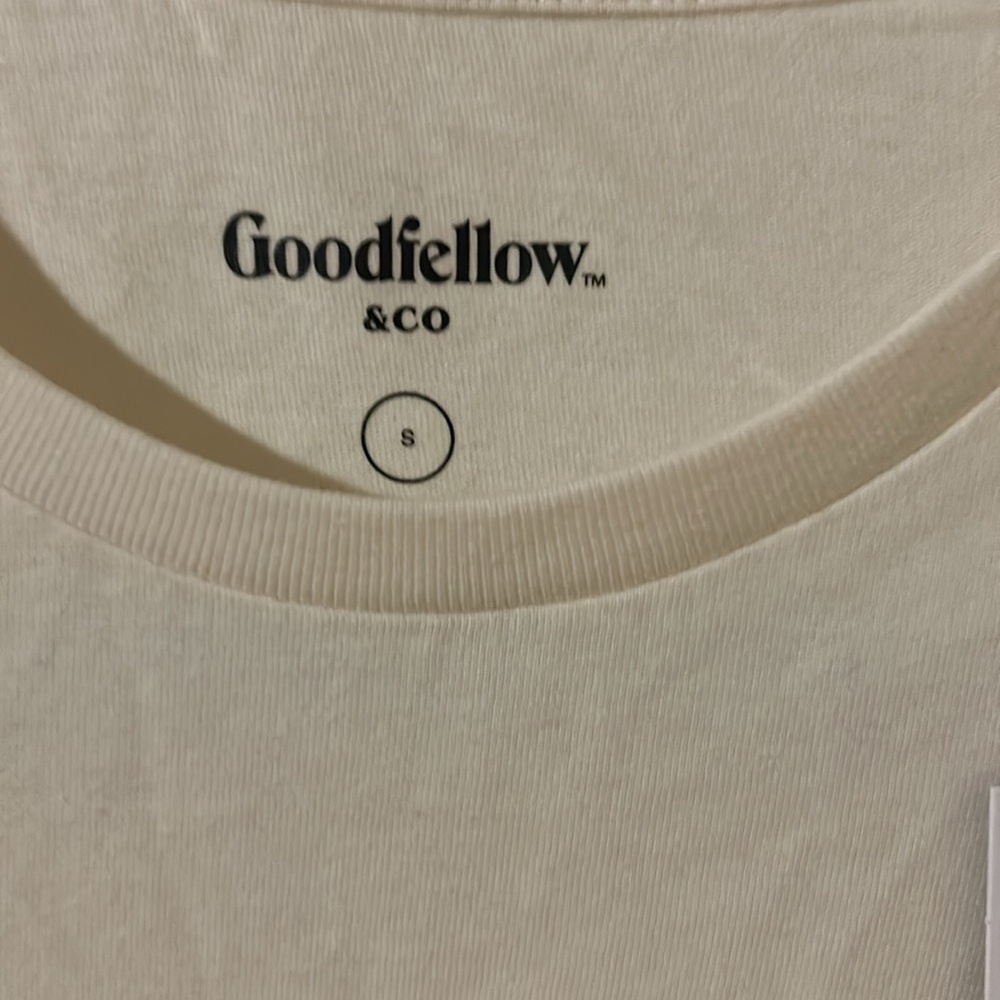 Men’s Goodfellow & Co graphic white T-shirt size small NWT - Picture 2 of 4